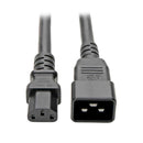 TRIPP-LITE P032-007 Cable de Alimentación, C20 a C13, para computadora , Alta resistencia, 15 A, 100-250 V, calibre 14 AWG, 2.13 m (7 pies), negro