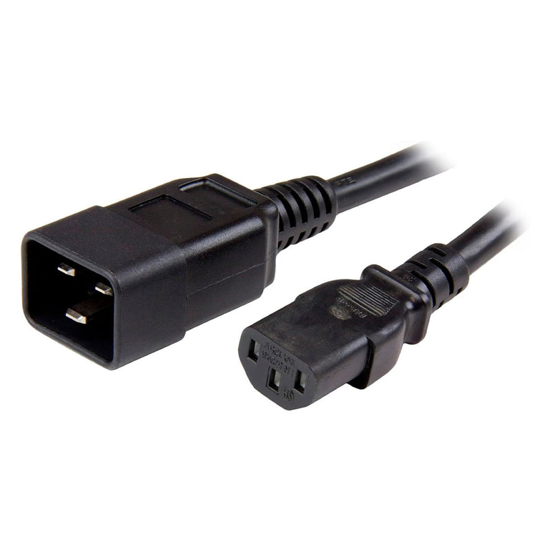 TRIPP-LITE P032-007 Cable de Alimentación, C20 a C13, para computadora , Alta resistencia, 15 A, 100-250 V, calibre 14 AWG, 2.13 m (7 pies), negro