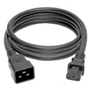 TRIPP-LITE P032-007 Cable de Alimentación, C20 a C13, para computadora , Alta resistencia, 15 A, 100-250 V, calibre 14 AWG, 2.13 m (7 pies), negro