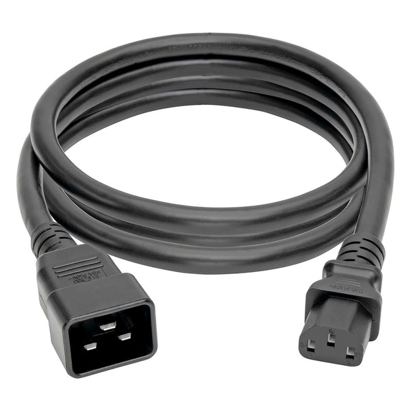 TRIPP-LITE P032-007 Cable de Alimentación, C20 a C13, para computadora , Alta resistencia, 15 A, 100-250 V, calibre 14 AWG, 2.13 m (7 pies), negro