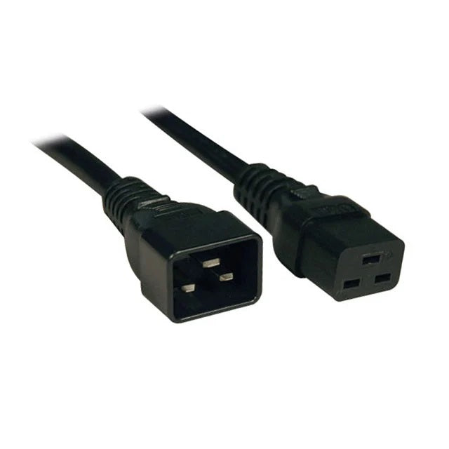 TRIPP-LITE P036-006 Cable, de Extensión, de Alta, Resistencia, C19 a C20,  20A, 250V, 12AWG, 1.83m, (6 pies), negro
