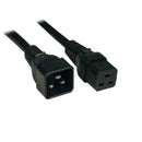 TRIPP-LITE P036-006 Cable de Extensión de Alta Resistencia C19 a C20 20A 250V 12AWG 1.83m (6 pies) negro