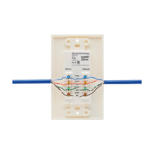 TRIPP-LITE P167-000 PLACA, EXTENSORA, HDMI, A CAT5/6, Extensor, HDMI, P167-000, Cat5, Cat6, doble transmisor, 2placas de pared