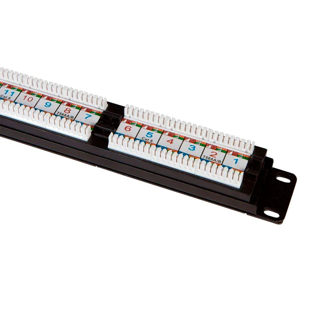 DIXON P24T-K11-C6C/BK Patch panel 24 Puertos Cat 6 cargado