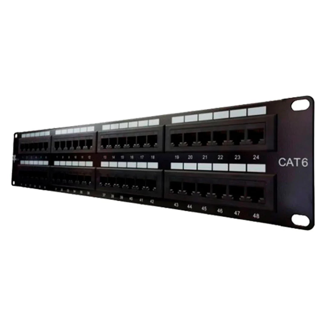 DIXON P48T-K11-C6C/BK Patch panel 48 Puertos Cat 6 cargado