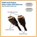 TRIPP-LITE P569-006-SLIM CABLE, HDMI, SLIM, 4K, M/M ,1.83MT, Cable Ultra HD, 4K x 2K, 4096x2160, 1.83 mts.  de video