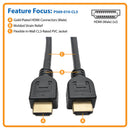 TRIPP-LITE P569-010-CL3 Cable, HDMI, con Ethernet, 4K x 2K, Ultra HD, 4K x 2K, 3840x2160, 3.05 m