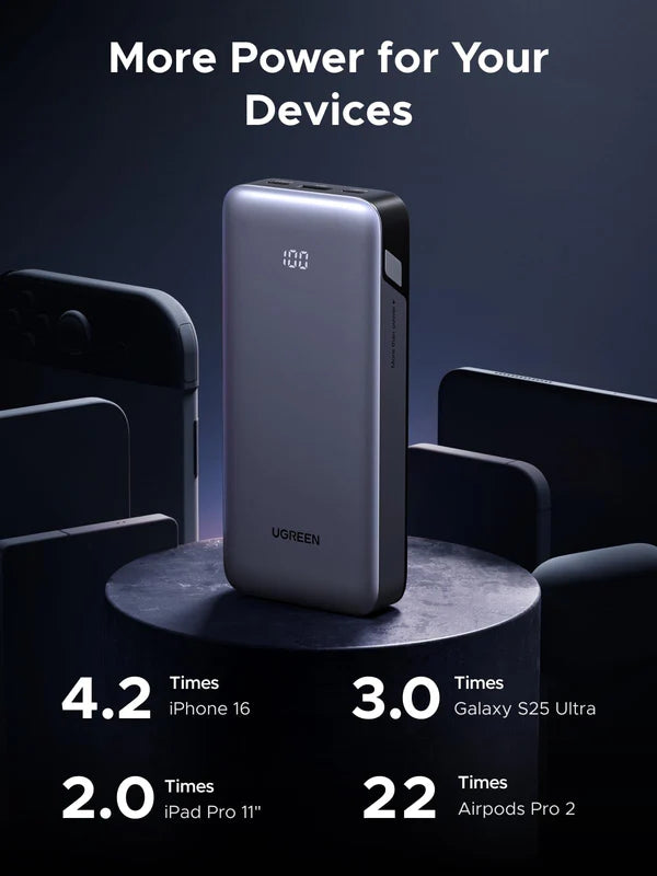 UGREEN PB532 55989B Power Bank Inalámbrico Magnético 20000mAh