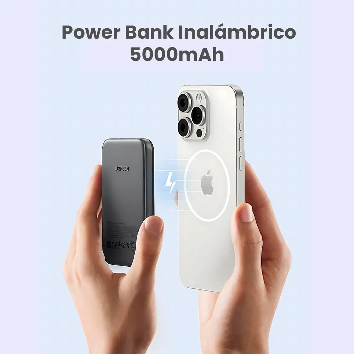UGREEN PB560 25866 Power Bank 5000 mAh Magnetico 15W Negro