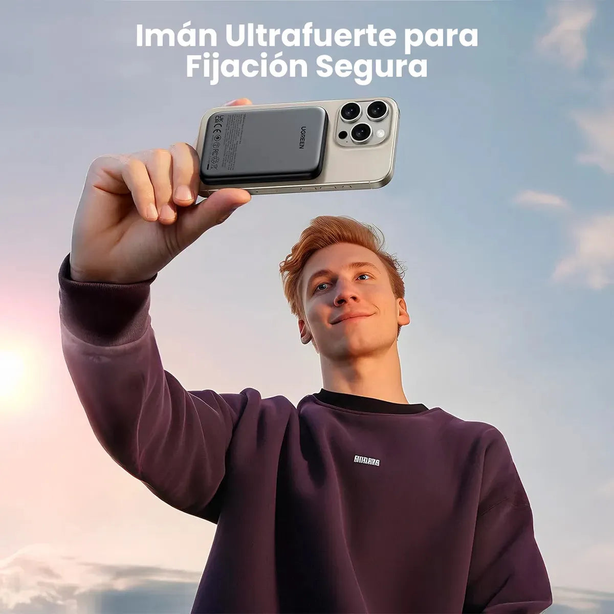 UGREEN PB560 25866 Power Bank 5000 mAh Magnetico 15W Negro