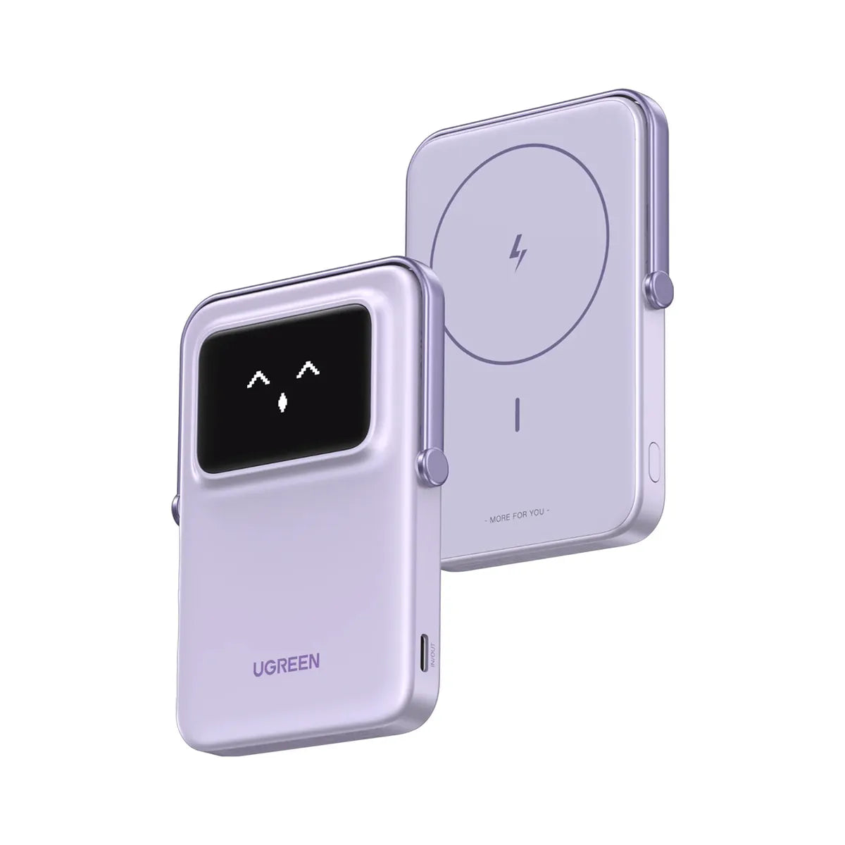 UGREEN PB571 35606 Power Bank Inalambrico Magnetico Robot 5000mAh 20W Morado