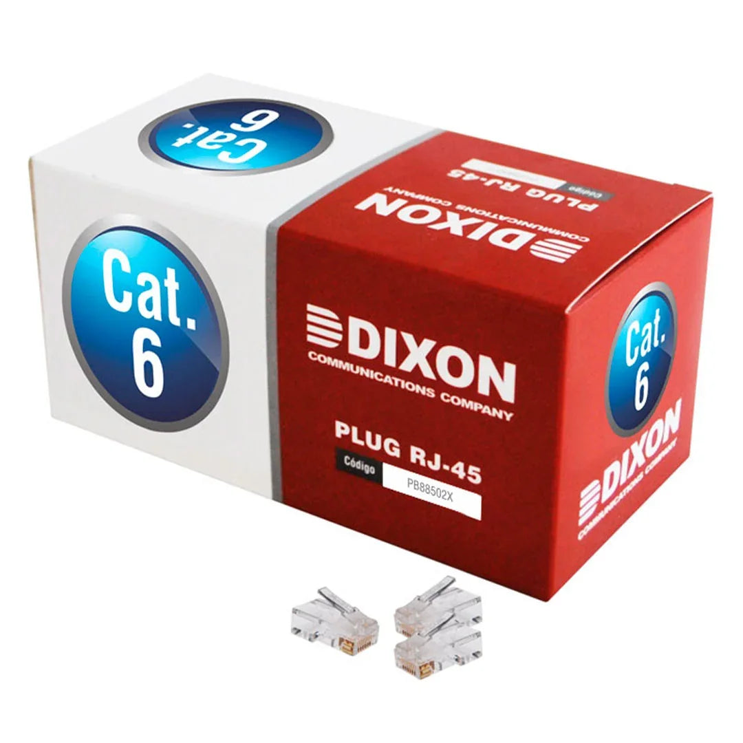 DIXON PB88502X-CN Plug RJ454 Cat 6 x 100unid
