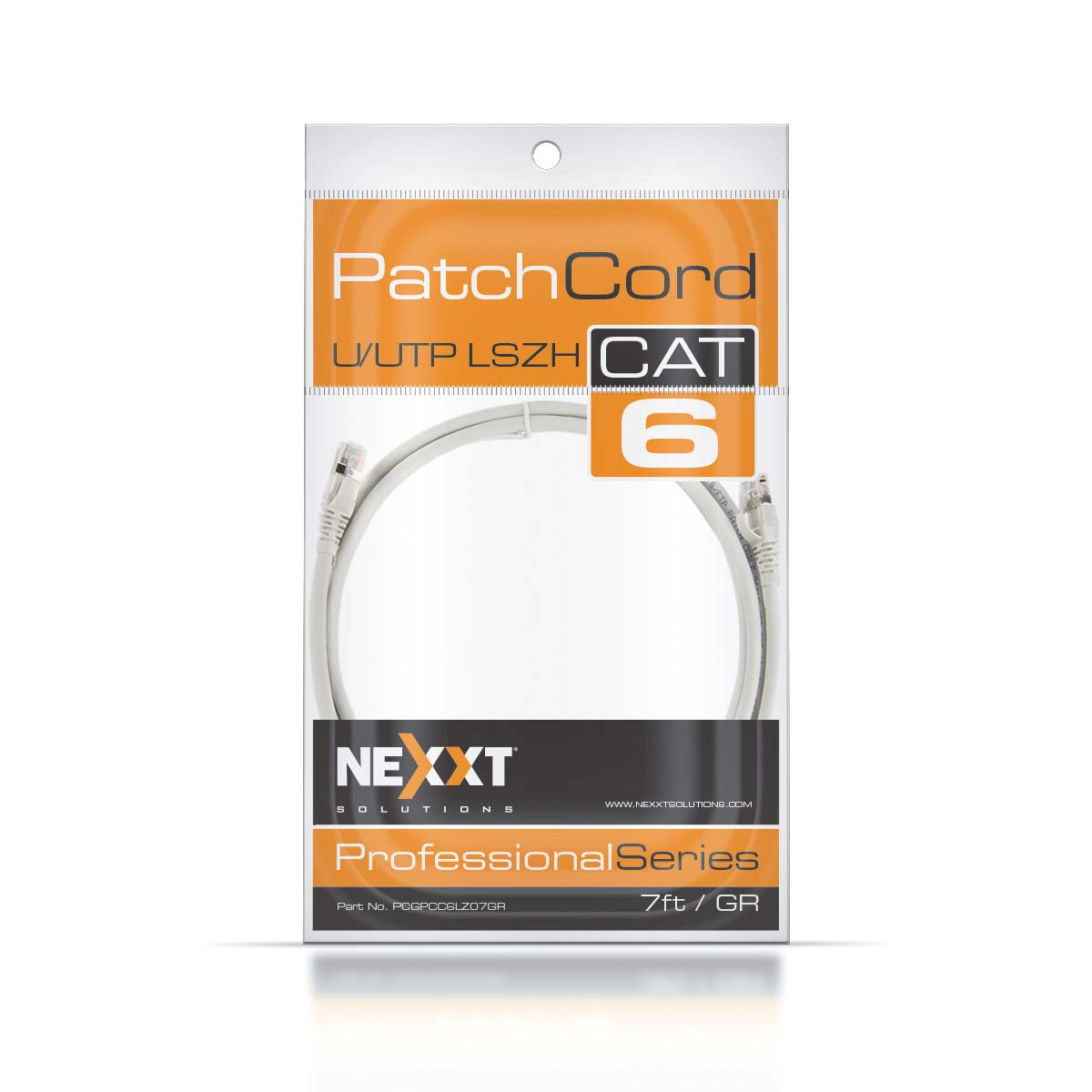 NEXXT SOLUTIONS PCGPCC6ALZ07GR Patch Cord Cat 6A 7FT/2.13mts Gris