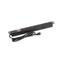 FINEN PDU08-H1U-3.0 Multitoma electrica horizontal 8 tomas Universal 220-250V 15A