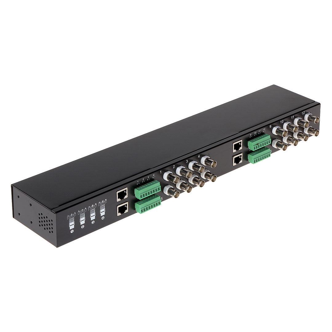 Módulo de distribución de cableado estructurado para videovigilancia, múltiples puertos BNC y Ethernet