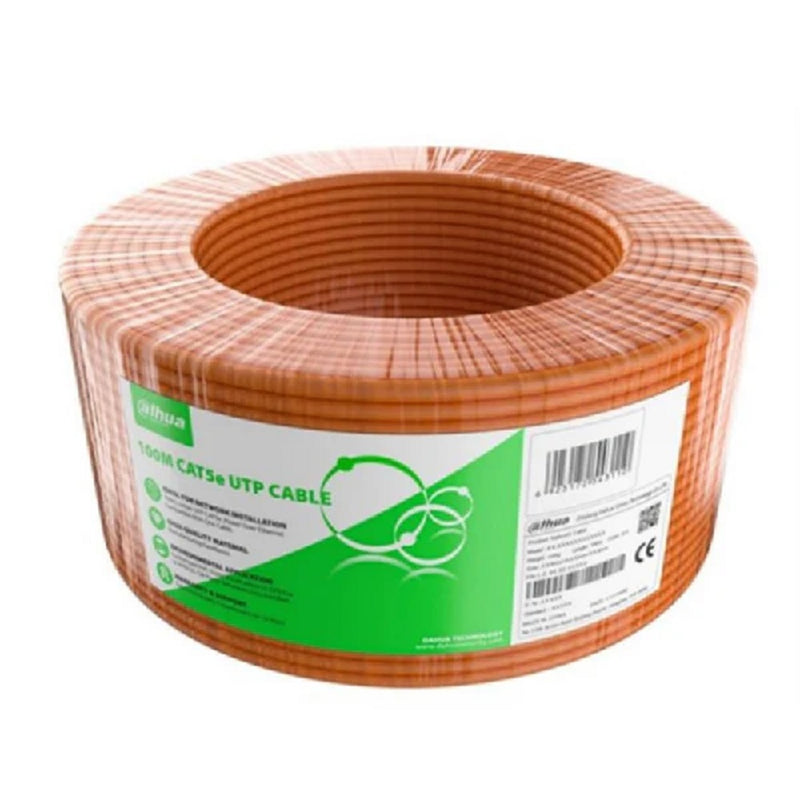 DAHUA PFM922I-5EUN-C Cable UTP CAT 5E CCA chaqueta naranja x 305mts