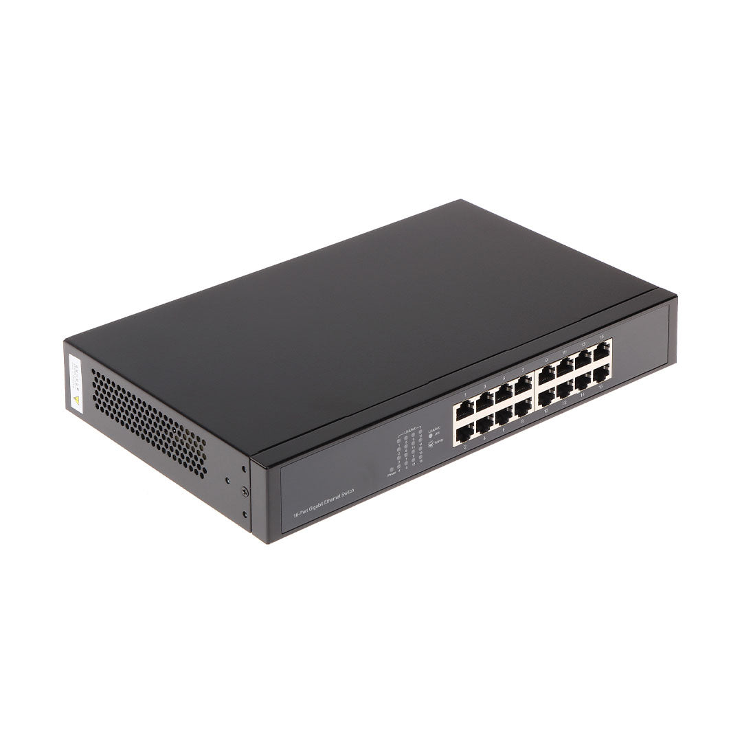 Switch de red ethernet de 16 puertos, equipo para cableado estructurado y redes