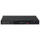 DAHUA PFS3218-16ET-135, Switch 16 POE Ports 10/100, 2Uplink Giga, 2SFP Giga, 135w. Unmanaged, Layer 2