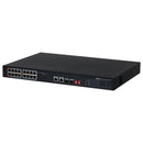 DAHUA PFS3218-16ET-135, Switch 16 POE Ports 10/100, 2Uplink Giga, 2SFP Giga, 135w. Unmanaged, Layer 2