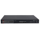 DAHUA DH-PFS3220-16GT-190, Switch 16 Giga POE Ports, 2 Giga Uplink, 2 Giga SFP, 190w. Unmanaged, Layer 2