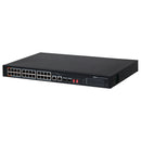 DAHUA DH-PFS3226-24ET-240 Switch PoE de 24 puertos 10/100 240W, 2 puertos SFP 1G de Fibra Óptica. Administrable Capa 2. HI-POE