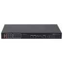 DAHUA PFS4218-16ET-190 10/100, Switch POE de 16 portas 10/100, 2 Giga de uplink, 2 SFP, 190 W. Gerenciar, Camada 2