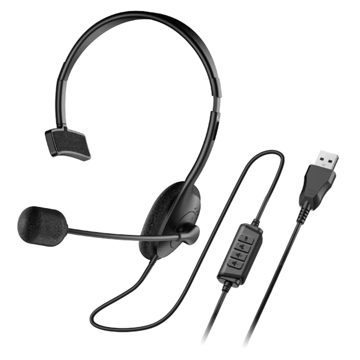 GENIUS HS-100U Audífonos con Micrófono Mono USB