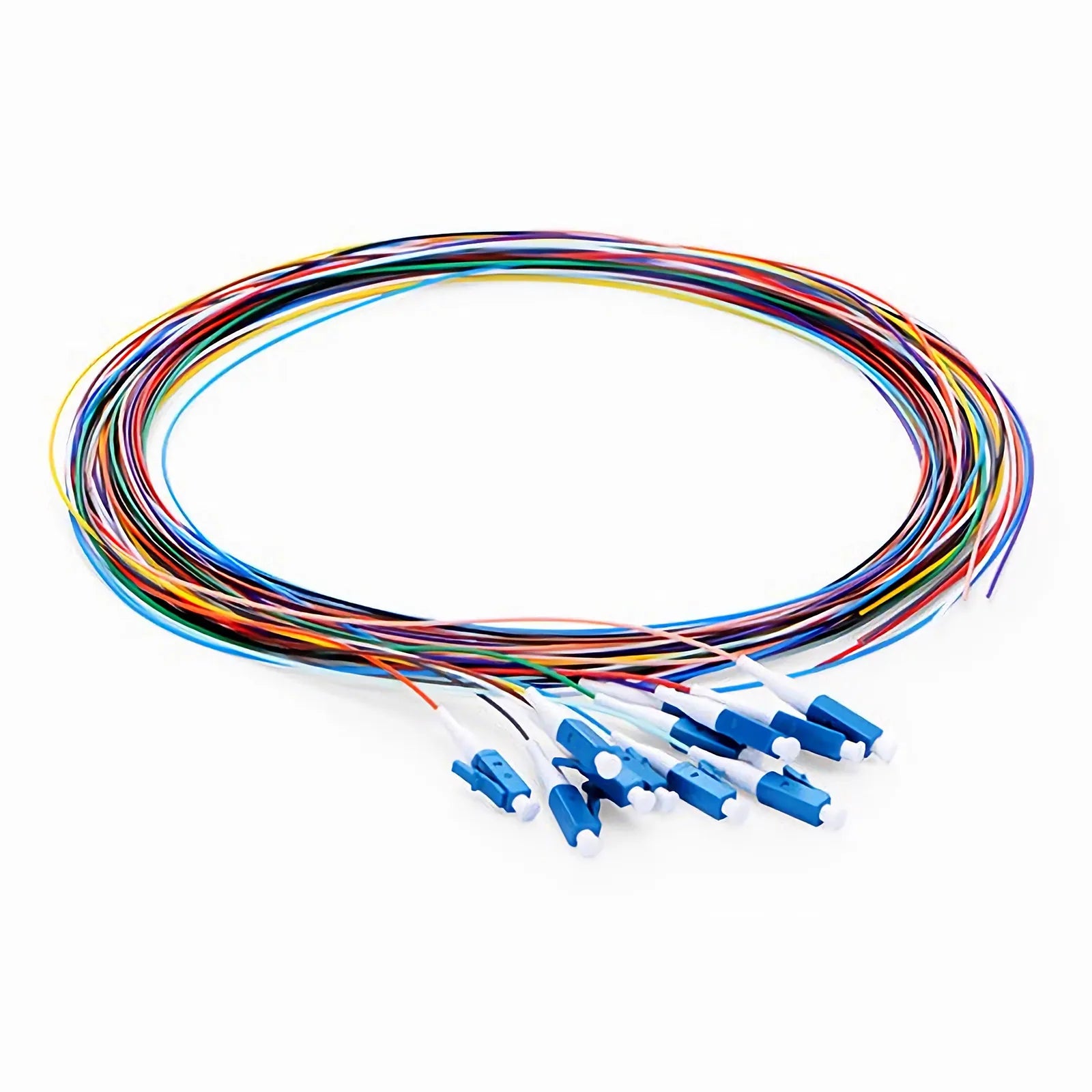 MMC PIGLC2OS2B12 Pigtail de Fibra Optica LC UPC Monomodo OS2 LSZH Pack 12 Colores 2m
