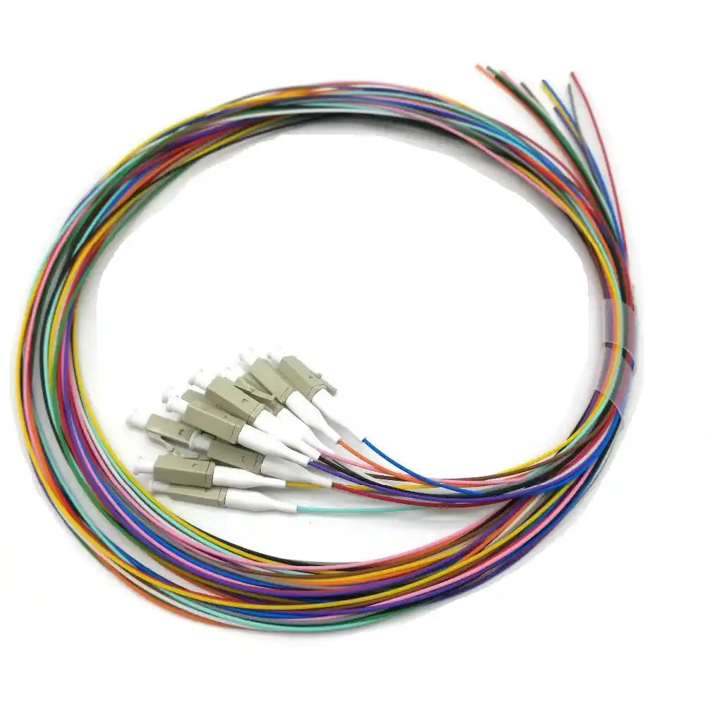 MMC PIGLCOM3B12 Pigtail de Fibra Optica LC UPC Multimodo OM3 LSZH Pack 12 colores 2m