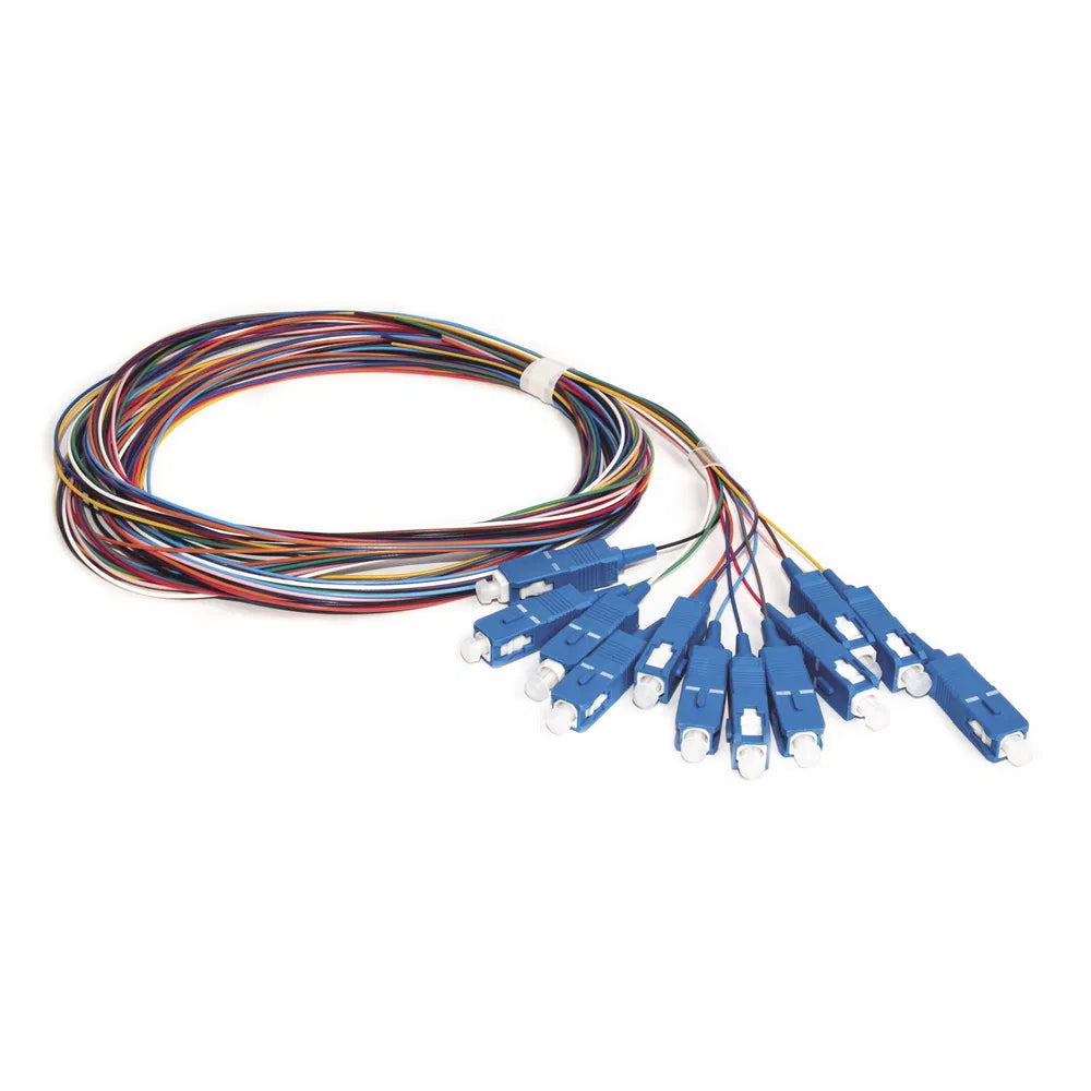 MMC PIGSC2OS2B12 Pigtail de Fibra Optica SC UPC Monomodo OS2 LSZH Pack 12 colores 2m