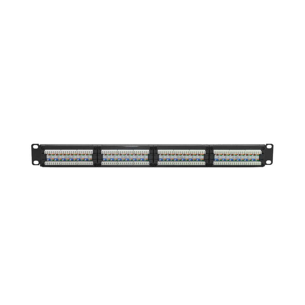 LINKBASIC PND24-UC6 Patch Panel 24 Puertos Cat6 S110 Negro