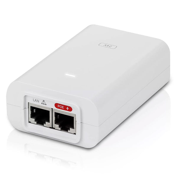 UBIQUITI POE-24-24W-G-WH PoE inyector 24vdc 24w gigabit ideal para ROCKET5AC RP5ACPRISM