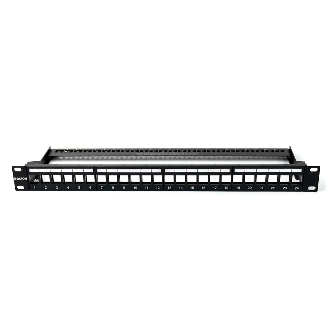 DIXON PPKJ24 Patch panel 24 Puertos Cat 6 Cat 6A modular vacío