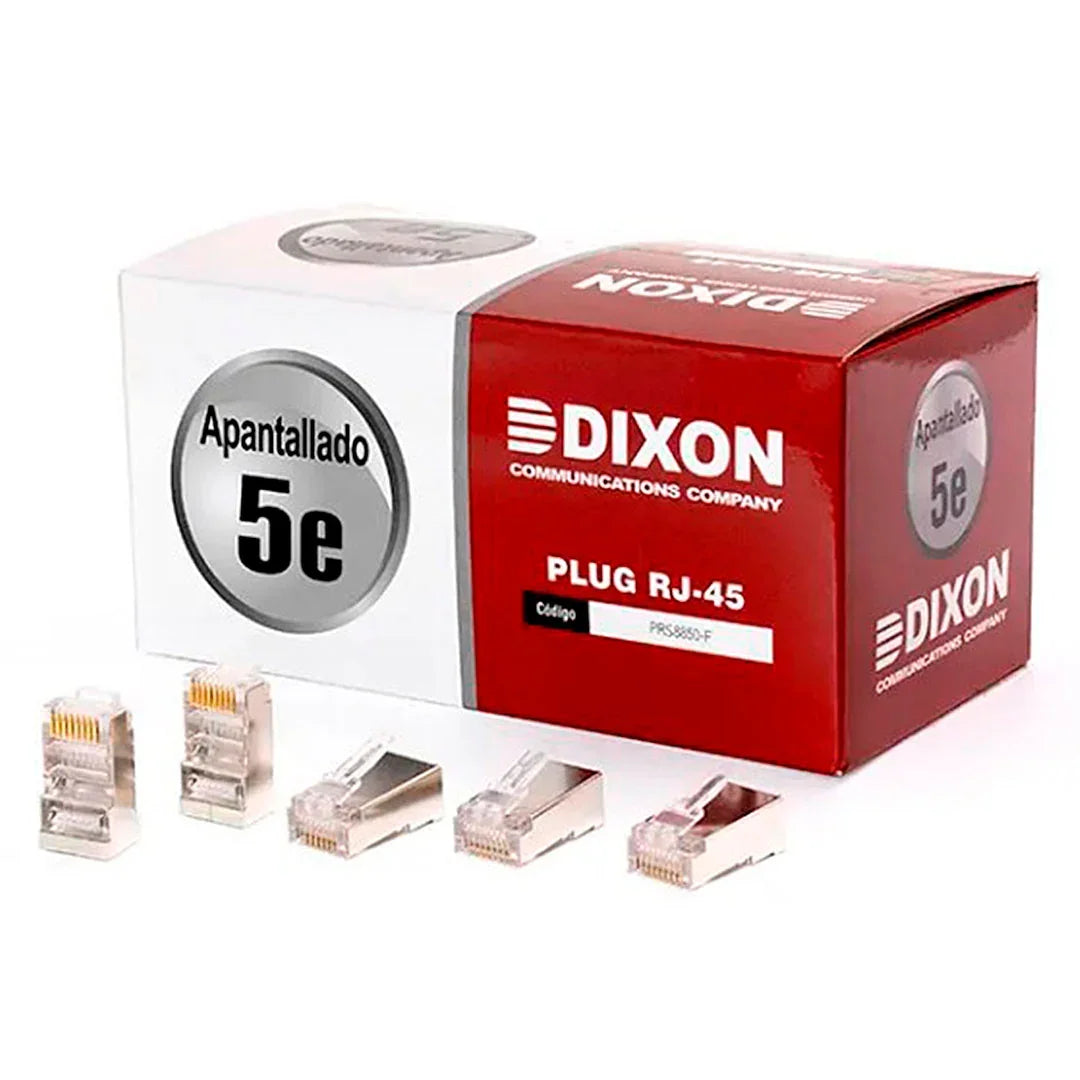 DIXON PRS8850-F-CN Plug RJ45 Cat 5e apantallado x 100unid