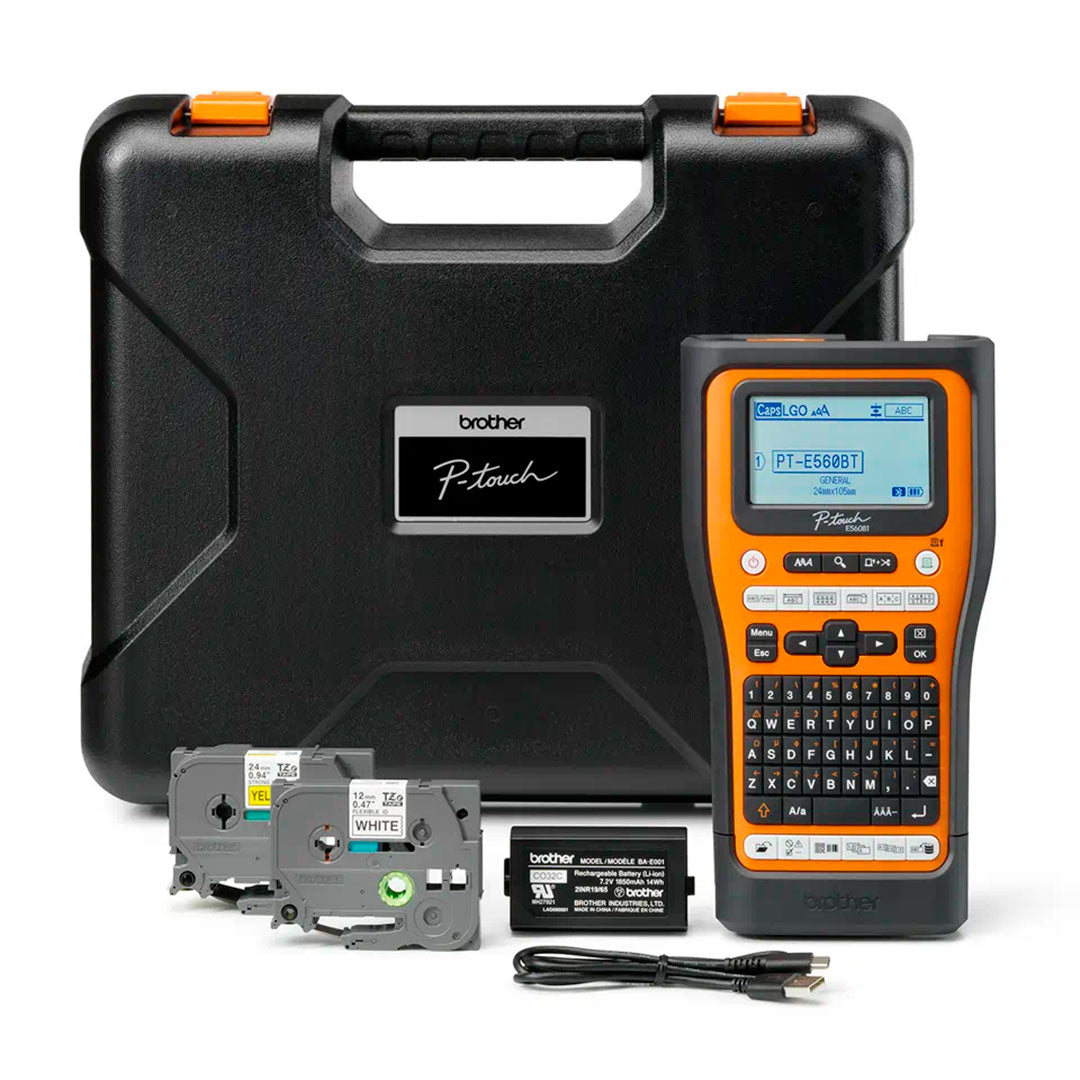BROTHER P-Touch PT-E560BT Rotulador Portátil Bluetooth para Cintas de 24mm