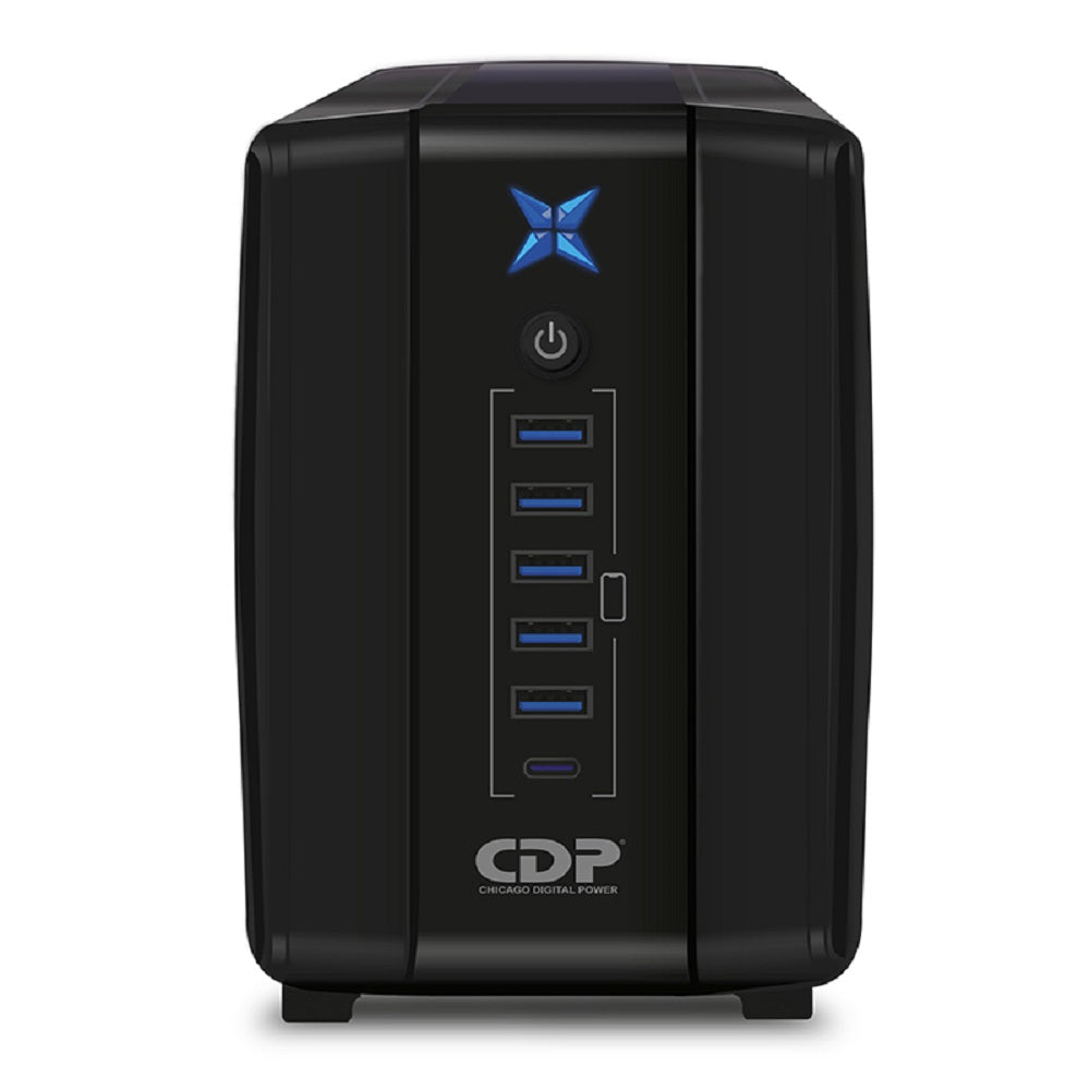 CDP R-UPR508I UPS 500V 250W 5USB 1USB-C 8 Salidas