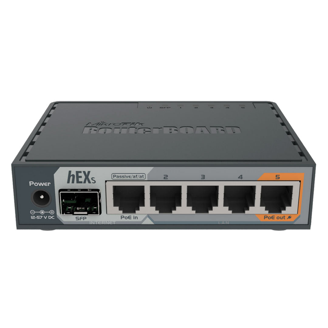 MIKROTIK HEX S Router 5 Puertos Gigabit Ethernet USB MicroSD RouterOS L4