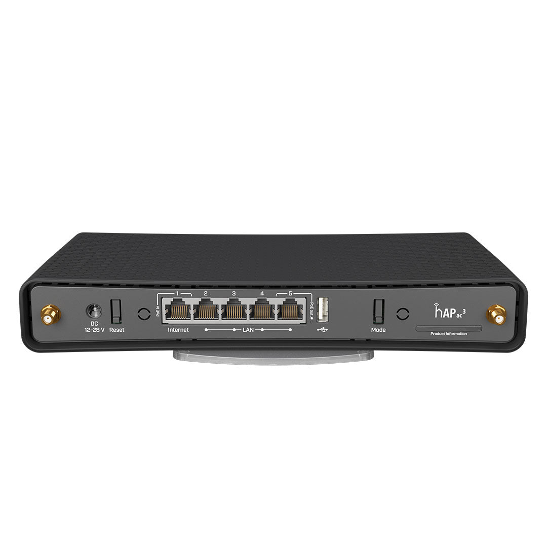 MIKROTIK HAP AC 3 Router Inalámbrico Doble Banda 5 Puertos Ethernet Gigabit