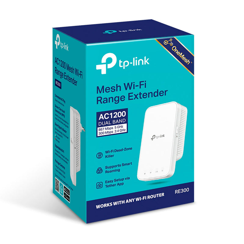 TP-LINK RE300 Repetidor de señal WIFI 5 AC1200. Doble banda