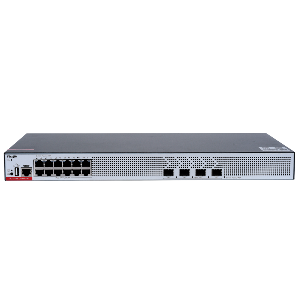 RUIJIE REYEE RG-CS83-12GT4XS-P Switch 12 Puertos Gb PoE+ 4Uplinks 10G SFP+ L3
