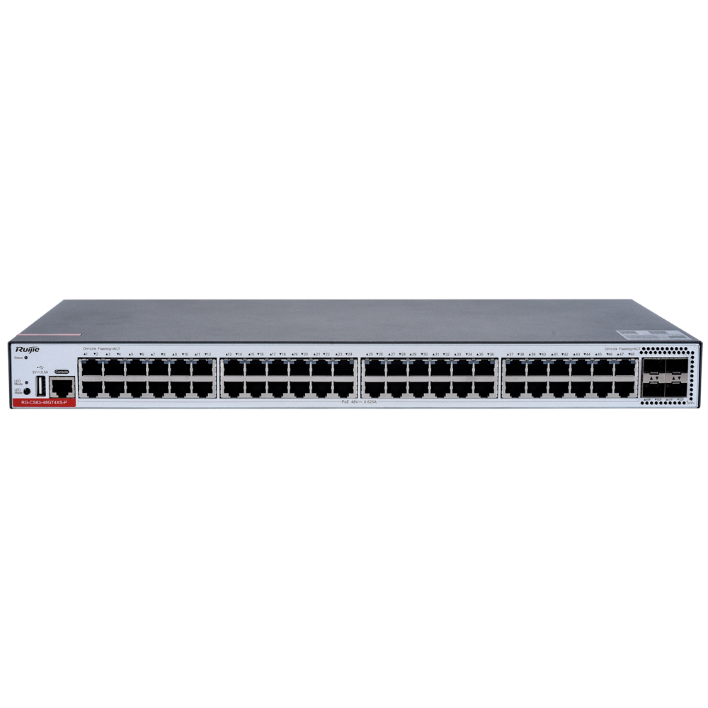 RUIJIE REYEE RG-CS83-48GT4XS-P Switch 48 Puertos Gb PoE+ 4Uplinks 10G L3