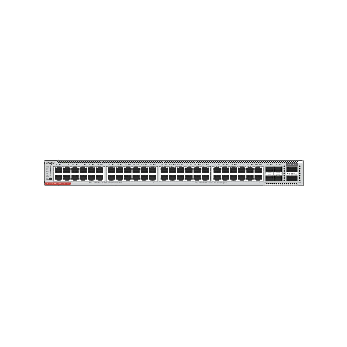 RUIJIE REYEE RG-CS86-48MG4VS2QXS-UPD Switch 48 Puertos Multi-Gigabit PoE++ 25G SFP28 L3
