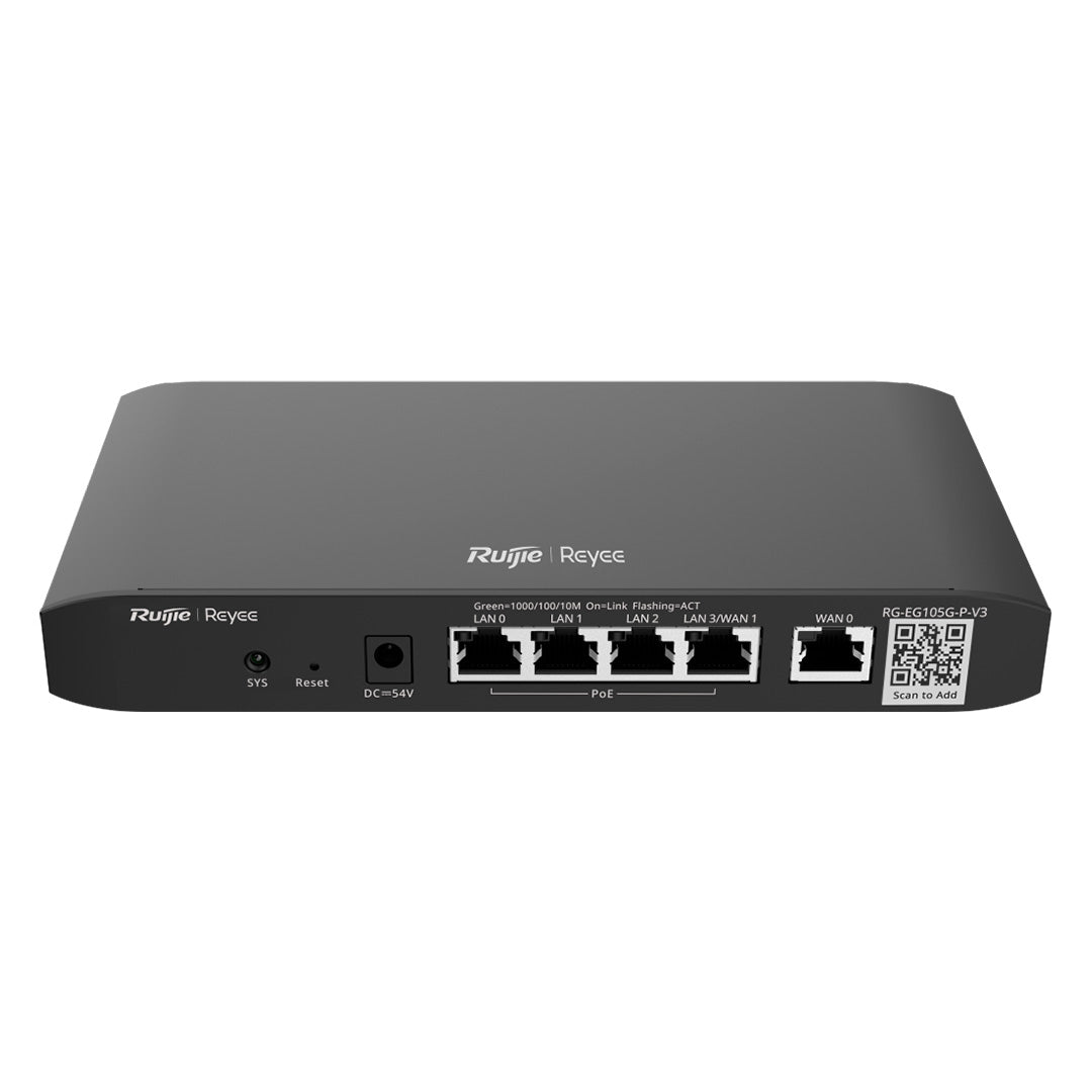 RUIJIE REYEE RG-EG105G-P-V3 Router PoE 5 Puertos Gigabit Cloud