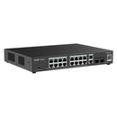 RUIJIE REYEE RG-ES220GS-P Switch PoE 16 Puertos Gigabit 2SFP Administrable 250W