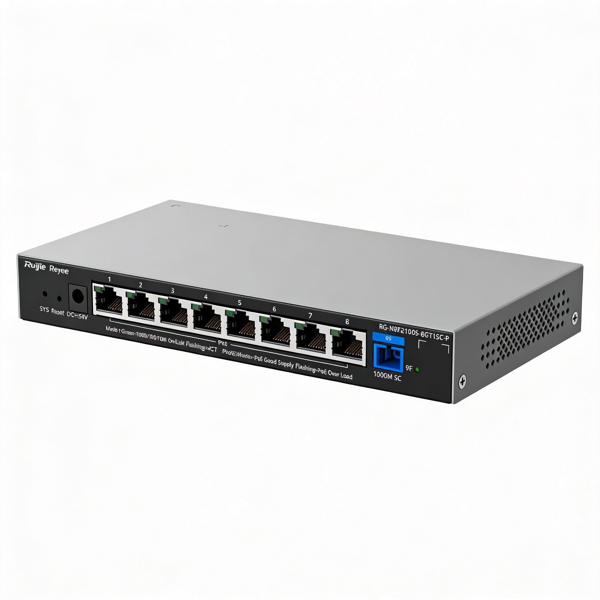 RUIJIE REYEE RG-NBF2100S-8GT1SC-P Switch PoE 8 Puertos Gigabit + 1 SC L2 Cloud