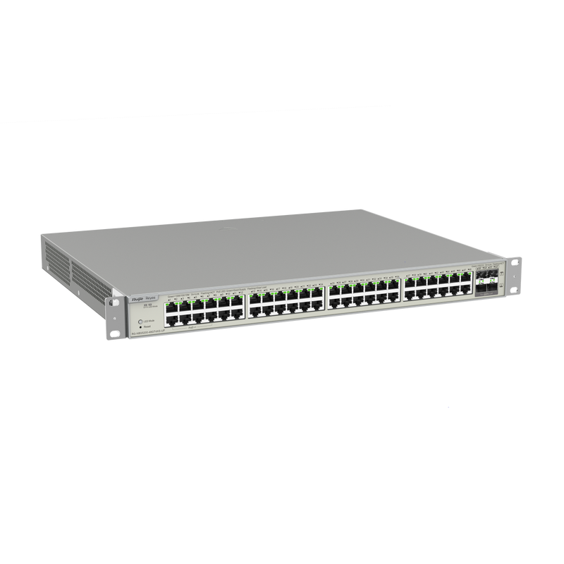 RUIJIE RG-NBS5200-48GT4XS-UP Switch 48 Gigabit POE ports and 4 SFP ports layer 3 cloud management free