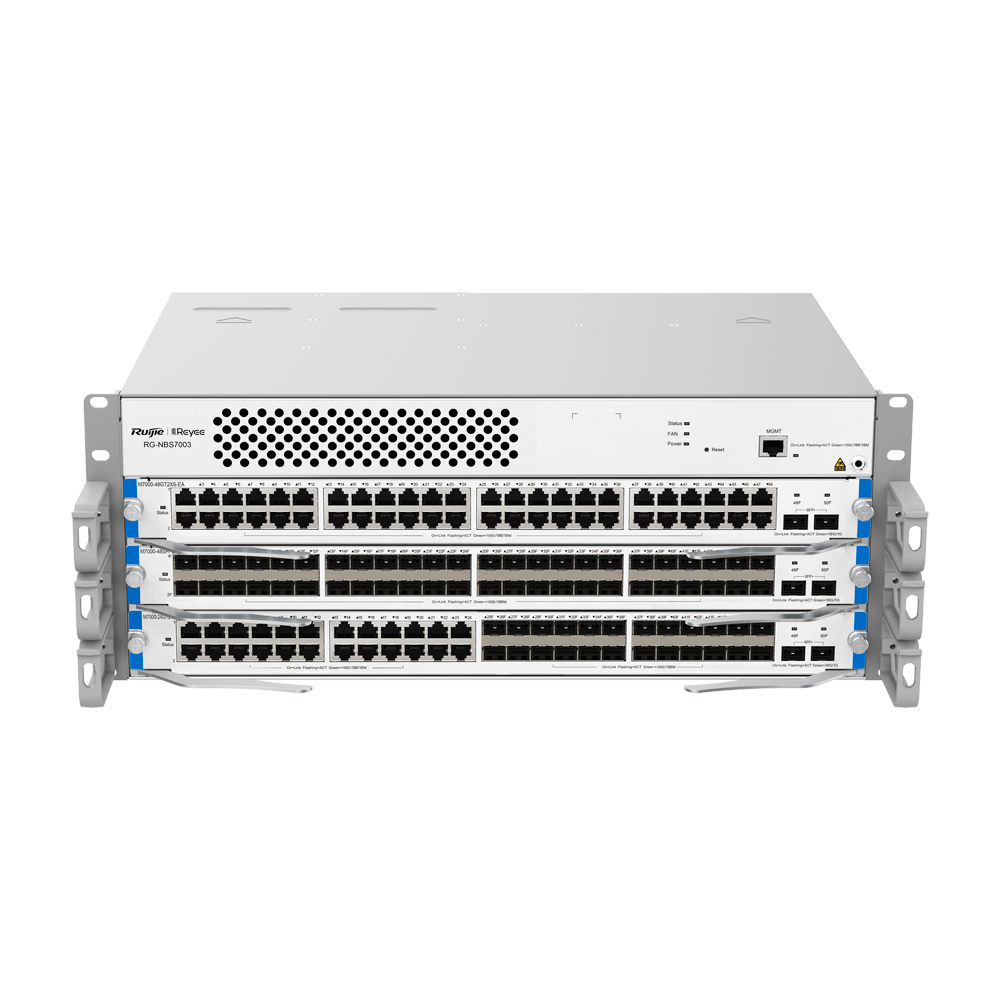 RUIJIE REYEE RG-NBS7003 Switch Modular 3 Slots 144 Puertos Gb 144SFP 48SFP+ L3 Cloud