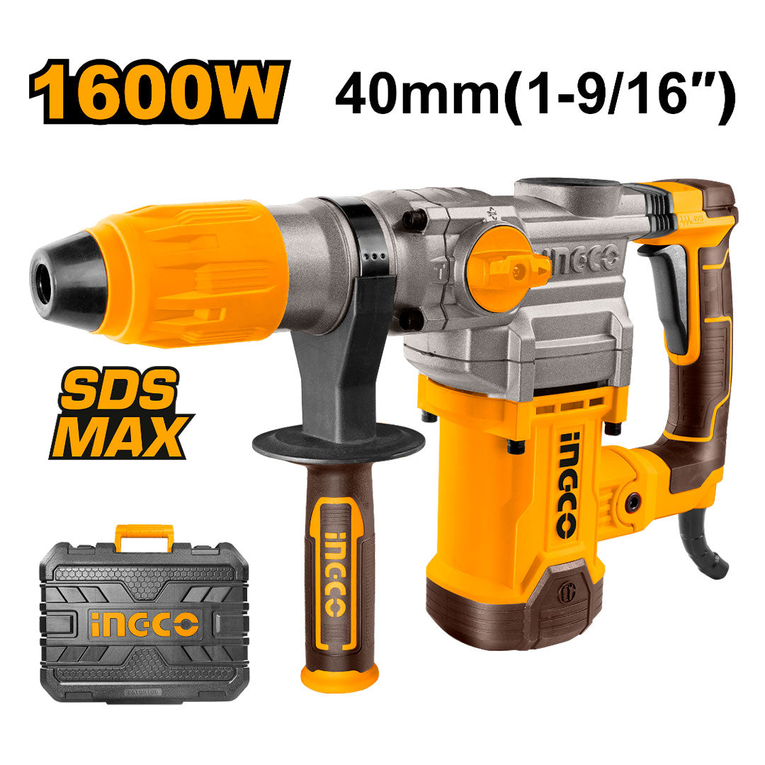 INGCO RH1600388 Rotomartillo 1600W 10.0j (SDS Plus)