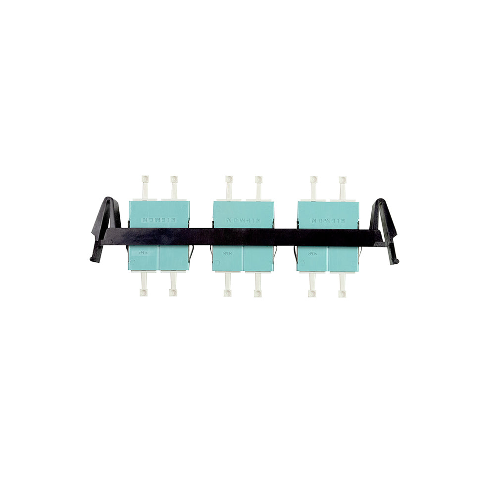 SIEMON RIC-F-LCQ24-01C Panel FO, 24 Quick-Pack, 6 Conectores LC Quad ,MM- M Negro