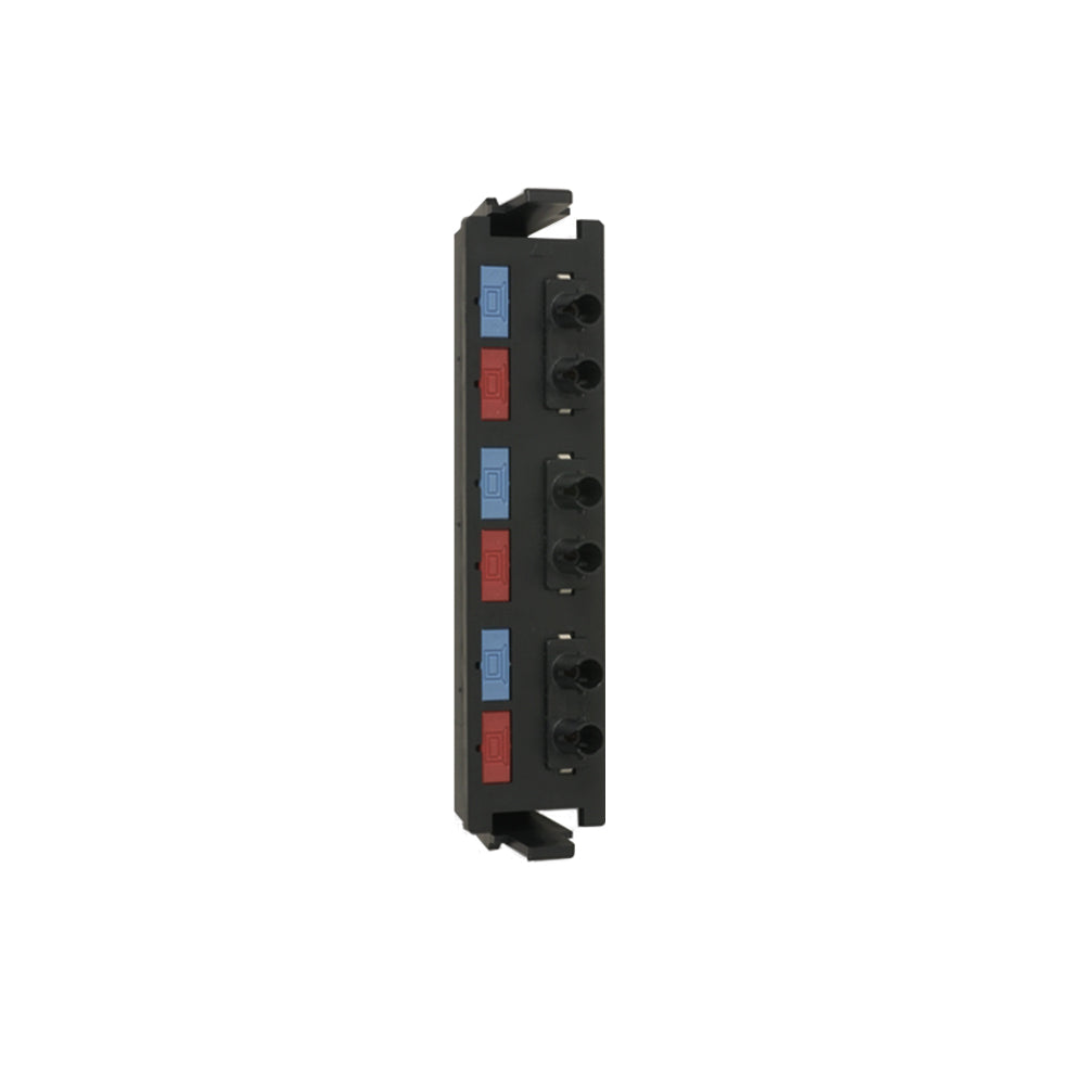 SIEMON RIC-F-SA6-01 Panel FO 6 Acopladores ST MM/SM Negro